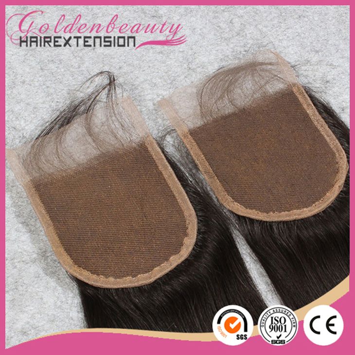 Wholesale high quality free part 100% human hair lace closure