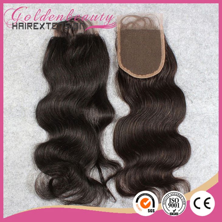 new products Wholesale 5A virgin body wave cheap virgin brazilian silk lace closure