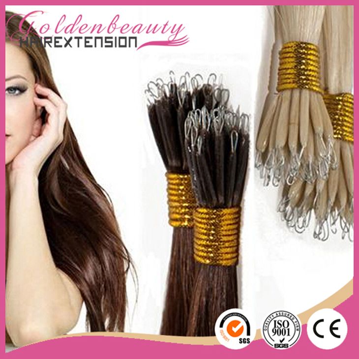 Wholesale 100% full cuticle Brazilian remy curly pre bonded hair extension