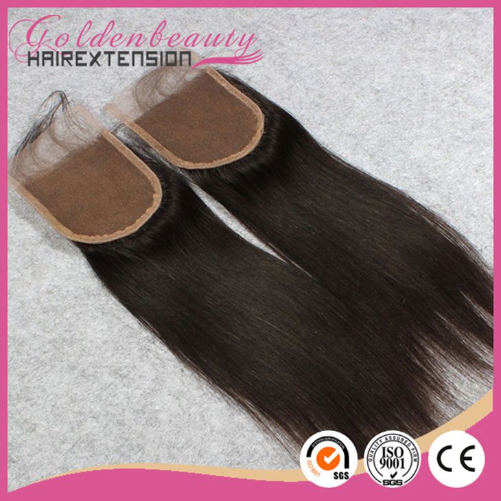 Wholesale high quality free part 100% human hair lace closure