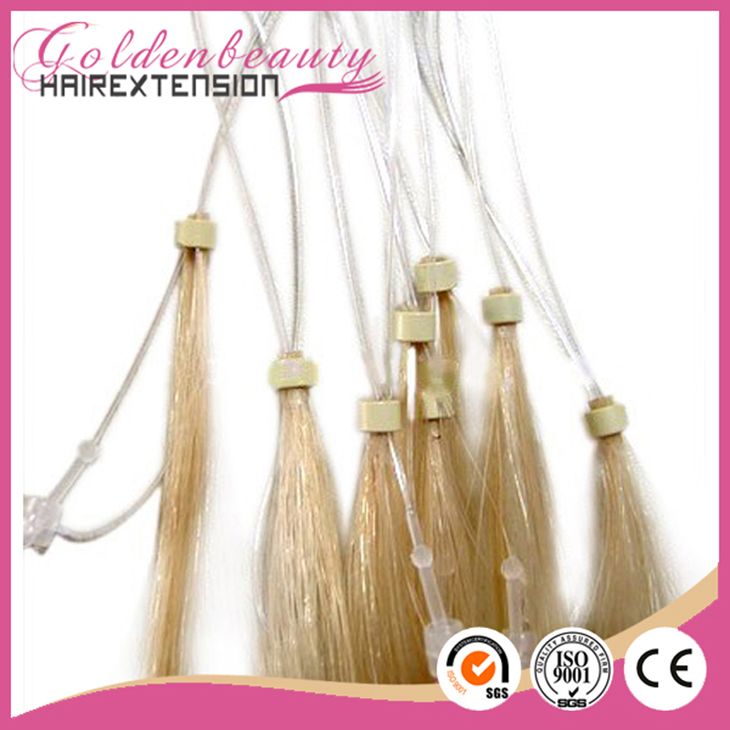 Wholesale virgin brazlian hair pre bonded hair extension with high quality