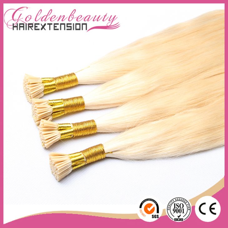 European Hair Pre Bonded Hair Extension, Keratin Gule Stick I Tip Hair Extensions
