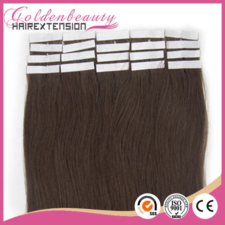 Factory price blonde pu skin weft, russian hair tape hair extensions
