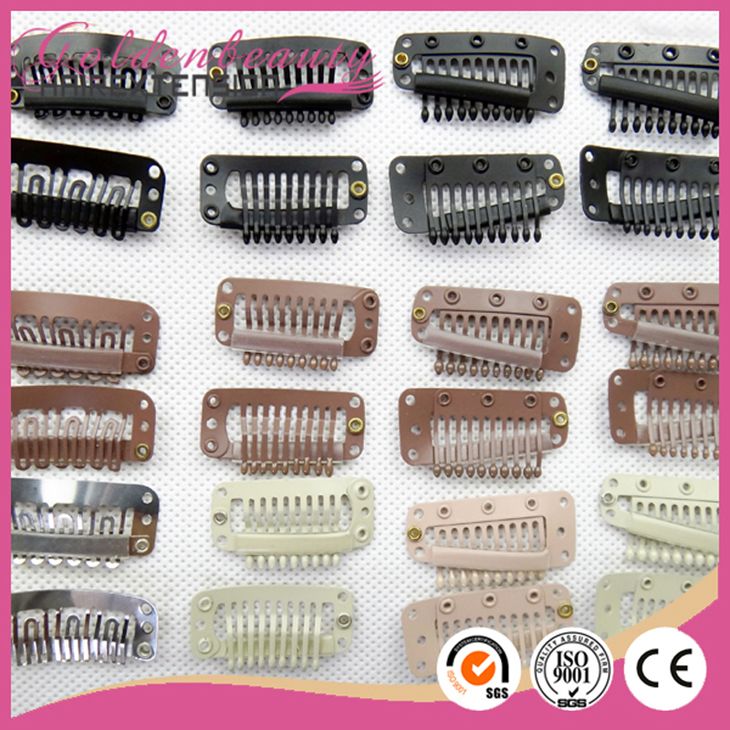 Wholesale 32mm Small Metal Hair Clips For Hair Extensions Wig Weft