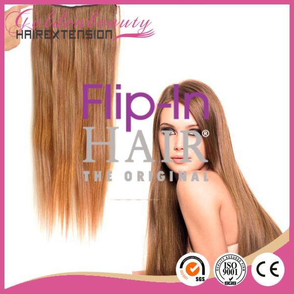 Flip In Hair Extension Cheap Human Hair Silky Straight Brazilian Hair