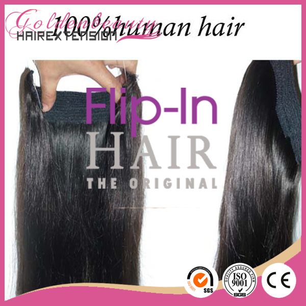 best seller good quality flip in hair extension for sale