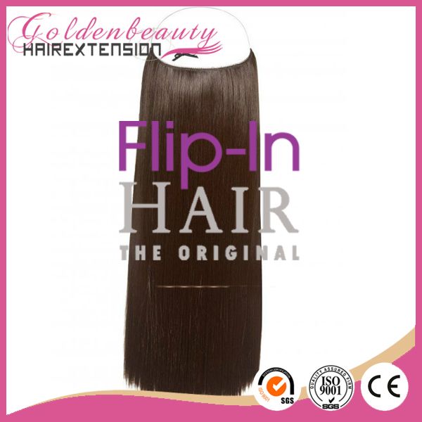 Flip In Hair Extension Cheap Human Hair Silky Straight Brazilian Hair