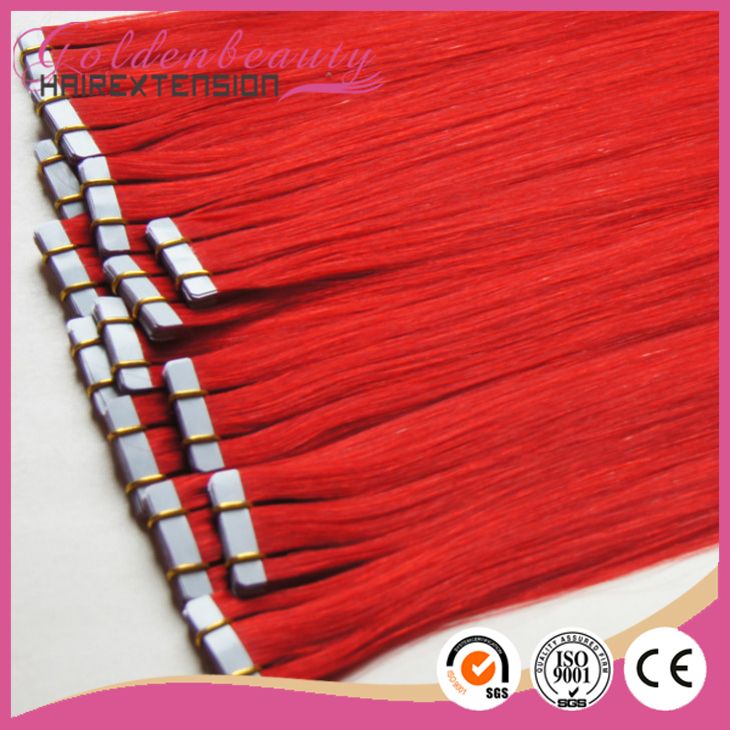Strong adhesive 100% high quality human remy hair skin weft tape extension