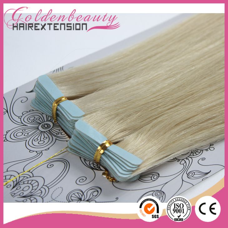 cheap 100% remy hair skin weft & pu tape hair extensions