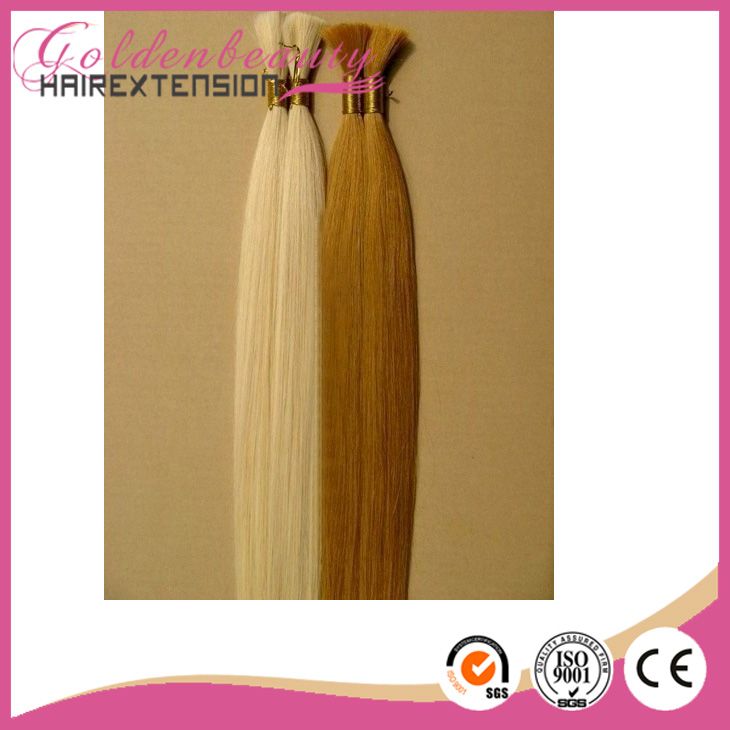 Wholesale Grade AAAA no chemical all length blonde human hair bulk