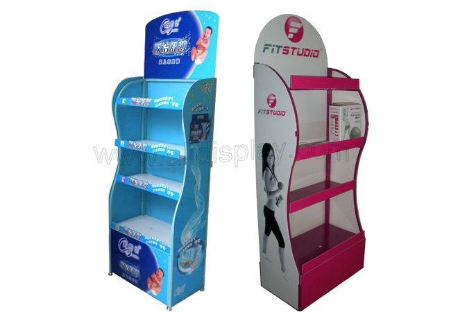 Floor Standing Metal Display For Cosmetics