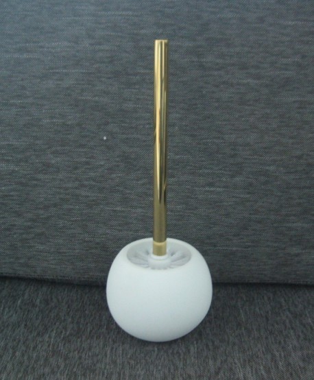 toilet brush with ceramic holder