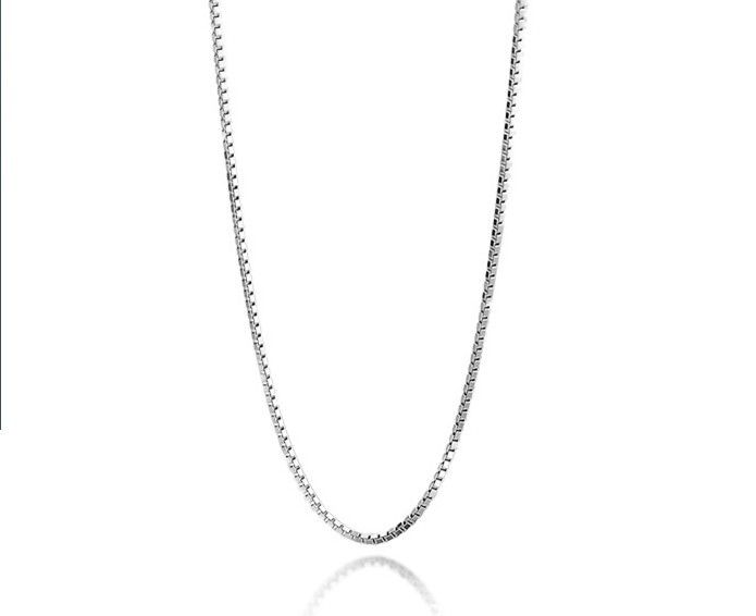 silver necklace,silver chain