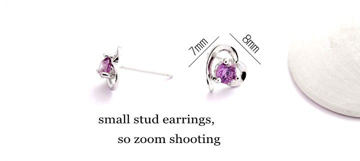 fashion stud earrings, silver jewelry