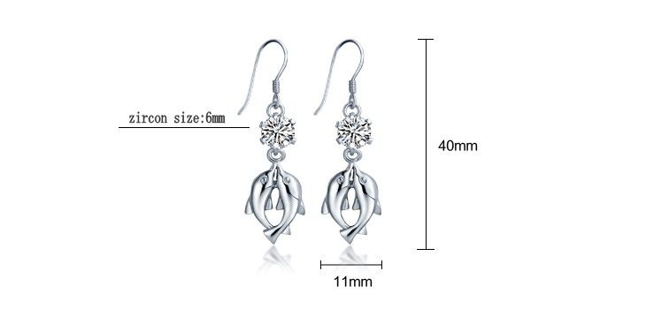 fashion earrings  silver earrings drop