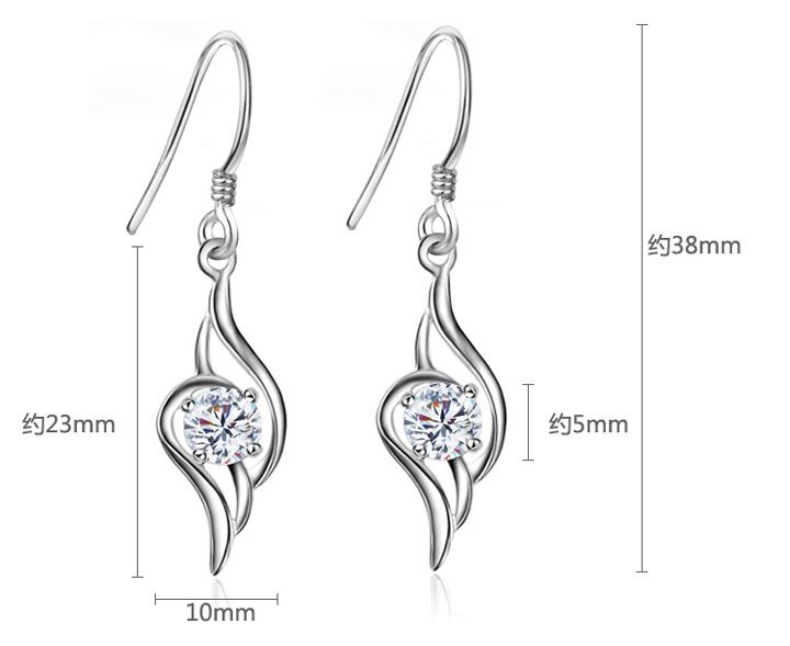 fashion drop earrings sterling silver jewelry