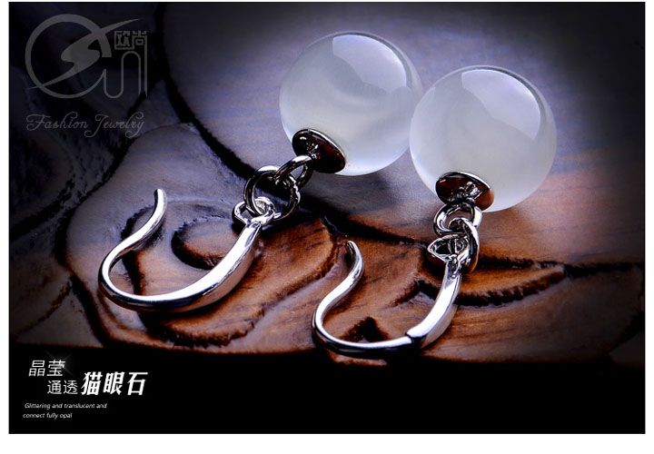 opal 925 silver earrings