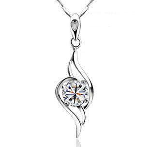 fashion necklace  pendants with silver