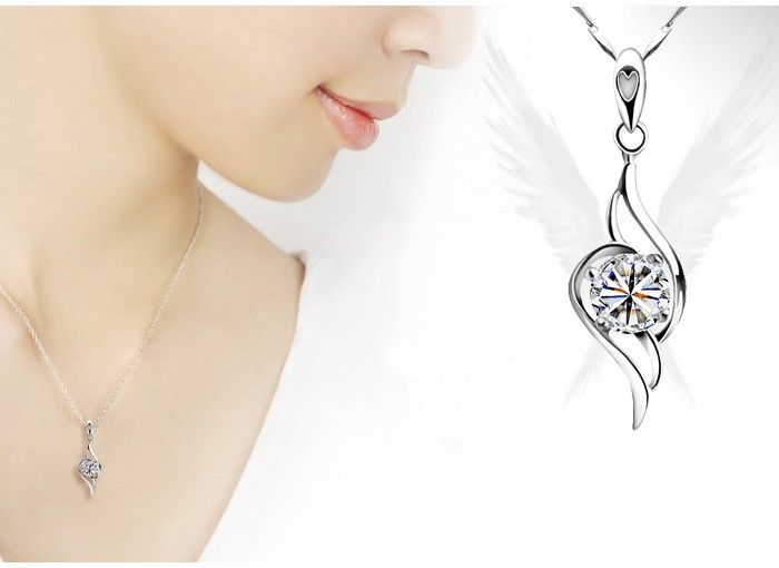 fashion necklace  pendants with silver