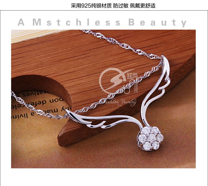 silver necklace pendants  women style jewelry