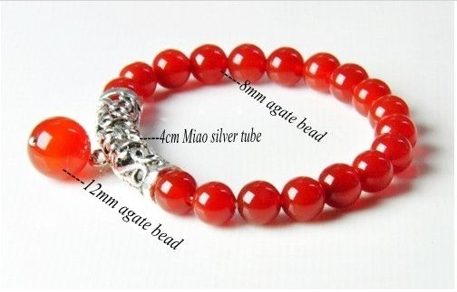 bracelets sem-presious stone natural agate bracelet