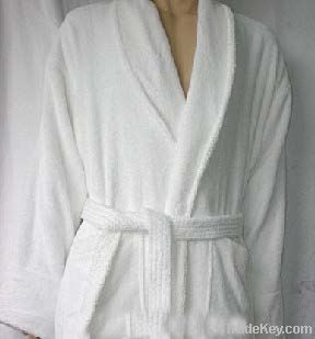 100% EGYPTIAN COTTON-Terry Shawl Velour Bathrobe