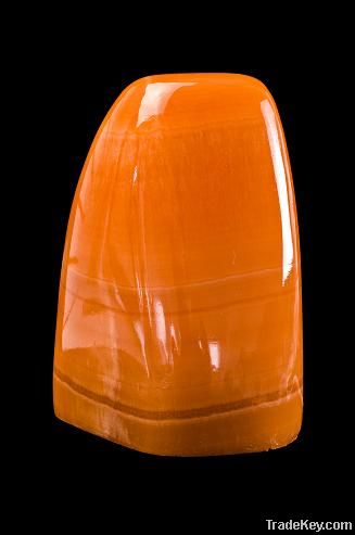 Free Style Orange Calcite Lamp polished