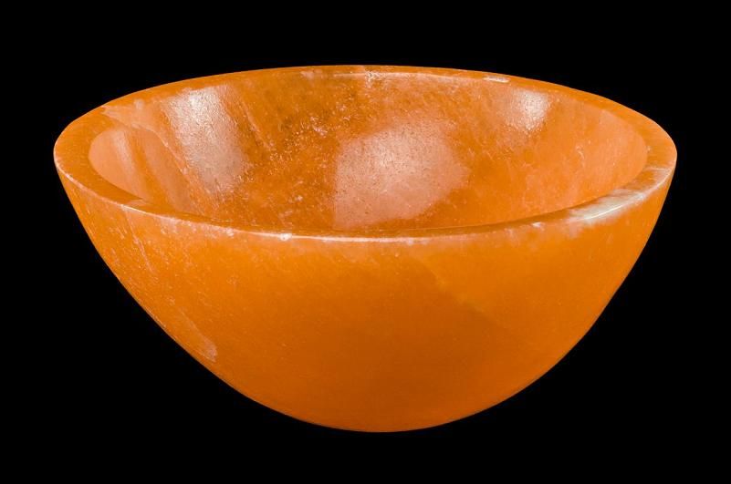 Orange Calcite snack bowl 16