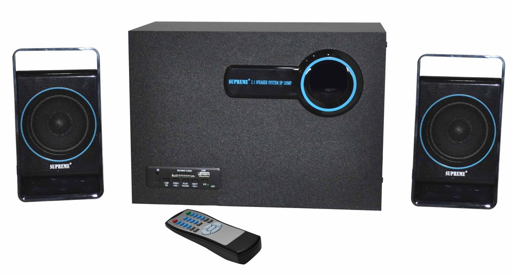 Speaker system with USB, SD card & Remote function