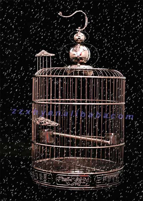 Deluxe Round Bird Cage /stainless steel bird cage