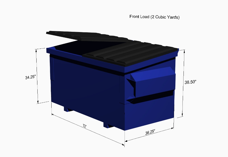 2 YARD FRONT LOAD WASTE CONTAINER