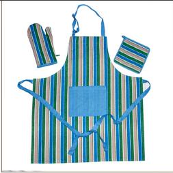 apron with oven mit