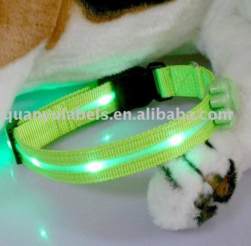Dog Collar/ Fiber and LED Dog Collar