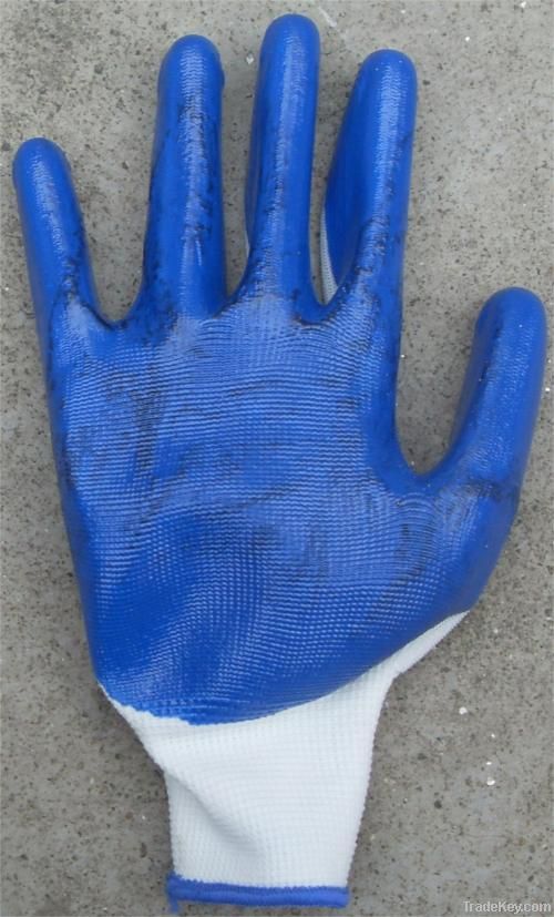 cotton and pvc glove