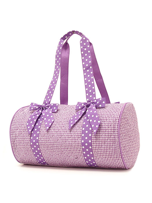 Gingham Monogram Duffle