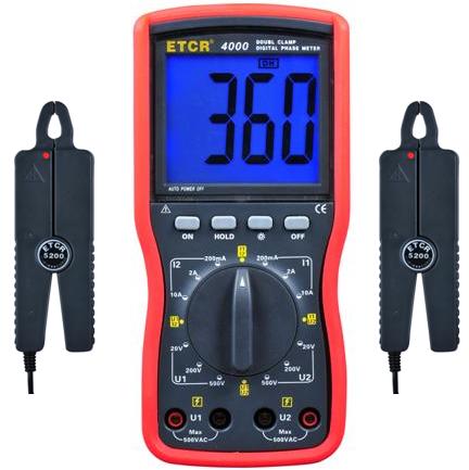Double clamp digital phase meter(ETCR4000)