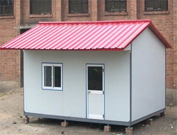double pitch roof prefabricated house