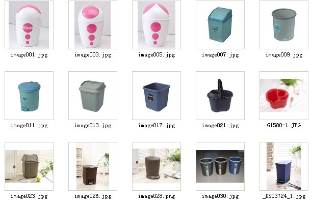 Plastic waste bin