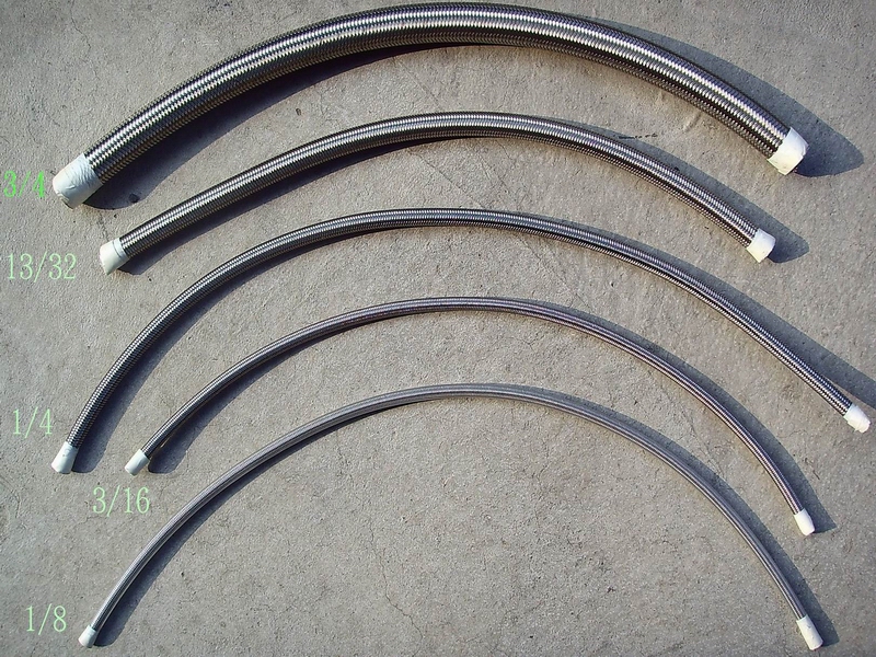 PTFE SS hose in different inside-diameters