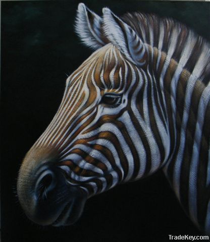 zebra oil paintings