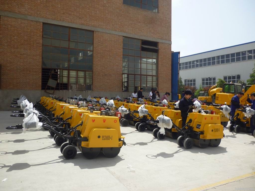 hydraulic walking behind vibratory road roller