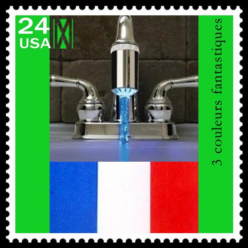 New water temperature sensitive faucet light 3 color