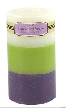 Scented Multi Layer Round Pillar Candles