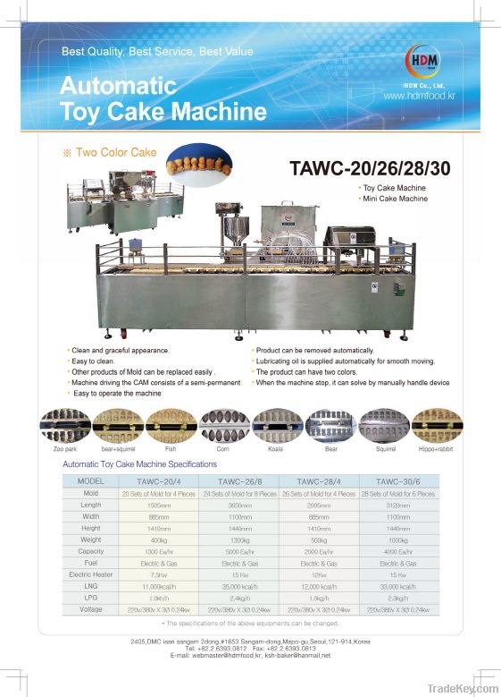 HDM Toy cake machine