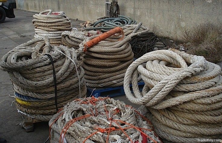 PP rope scrap from collecting harbour