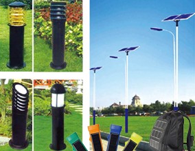 Solar cell panel for outdoor lightings