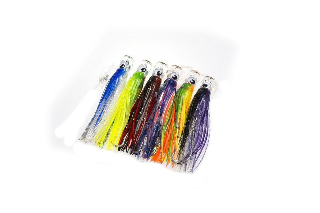 big game Hand Squid fishing bait Lure  6pcs Combo set