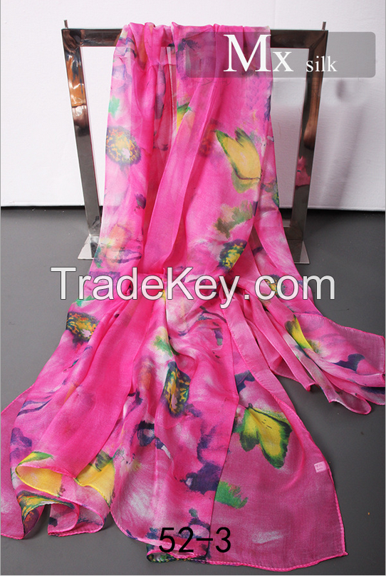 2016 New Fashionable Sexy Scarf Gift embroidered silk scarf