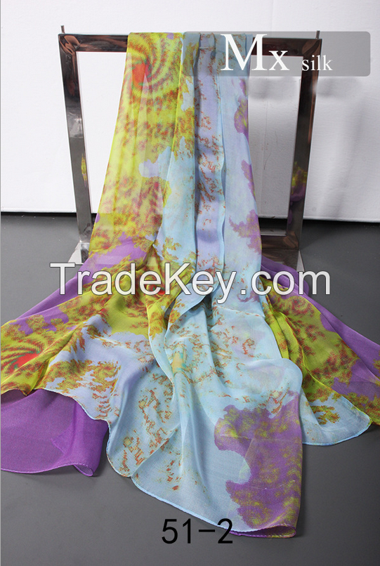 2016 New Fashionable Sexy Scarf Gift embroidered silk scarf