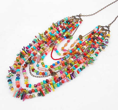 multi-bead necklace